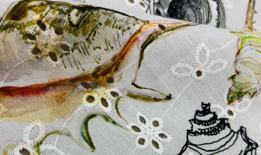 Digital Print Embroidery Fabric Archives vivatextile