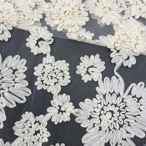 All about cord embroidered lace fabric! All about cord embroidered lace fabric!